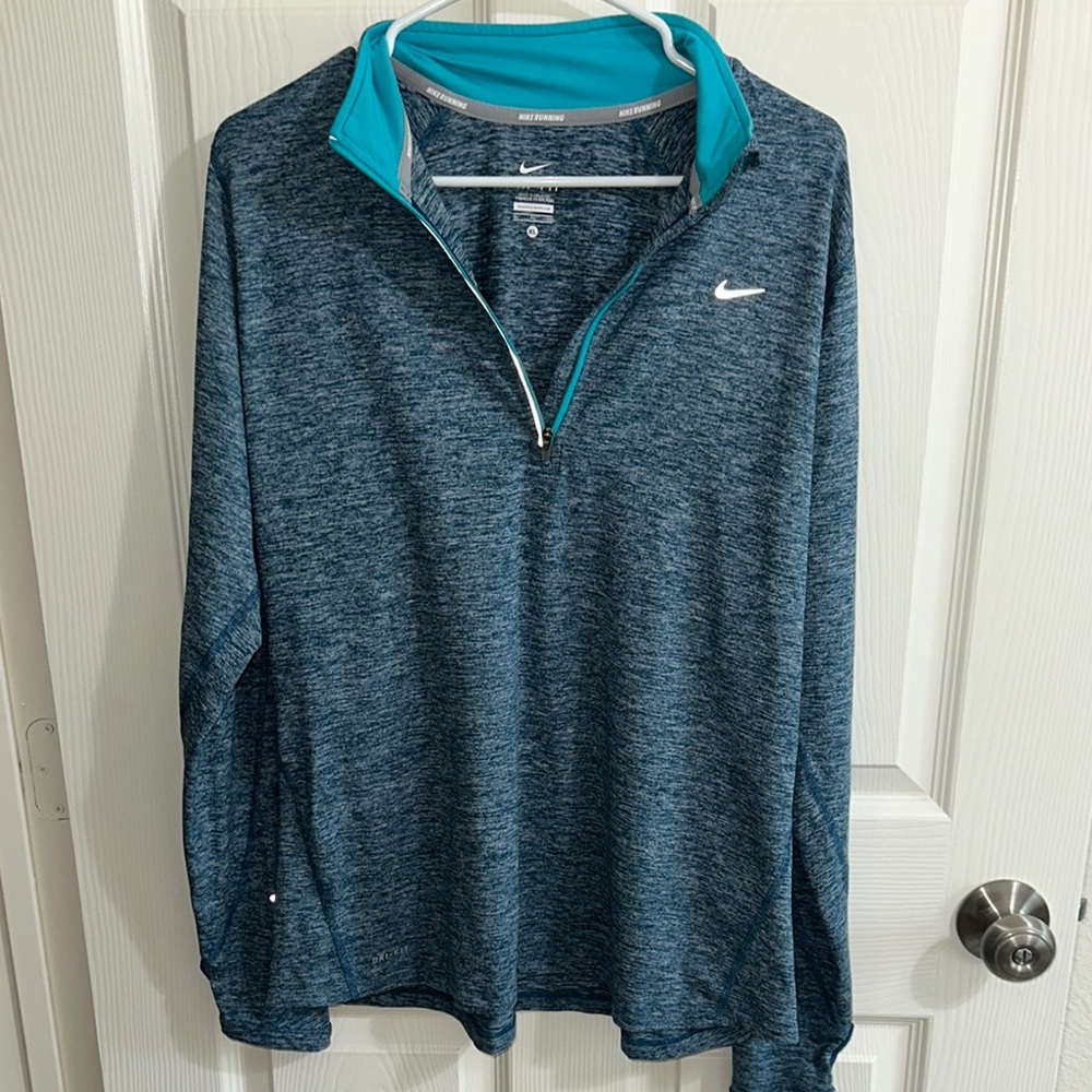 Nike Blue Quarter-Zip Men's Sweater